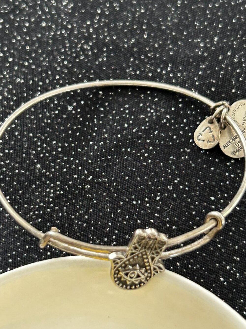 🍃 sale 🍃 Alex and Ani Charm Bangle Silver Charm Bangle - Hamsa Hand of Fatima